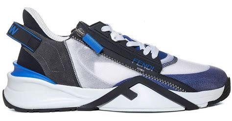 fendi flow lace-up sneakers